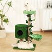 90cm Cat Tree Tower Kitten Sisal Scratching Post House Stand Activity Centre Cave Scratcher Condo Artificial Grass Gym Furniture Hammock Perch