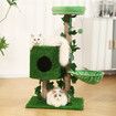 90cm Cat Tree Tower Kitten Sisal Scratching Post House Stand Activity Centre Cave Scratcher Condo Artificial Grass Gym Furniture Hammock Perch