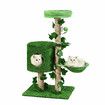 90cm Cat Tree Tower Kitten Sisal Scratching Post House Stand Activity Centre Cave Scratcher Condo Artificial Grass Gym Furniture Hammock Perch