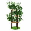 150cm Cat Tree Tower Kitten Scratching Post Play House Stand Activity Centre Scratcher Furniture Climbing Frame Platform Artificial Grass Leaves