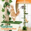 5 Level Cat Tree Tower Sisal Scratching Post Stand Furniture Scratcher Cave Activity Centre Condo Hammock Gym Platform Floor to Ceiling 232cm to 282cm
