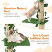 5 Level Cat Tree Tower Sisal Scratching Post Stand Furniture Scratcher Cave Activity Centre Condo Hammock Gym Platform Floor to Ceiling 232cm to 282cm