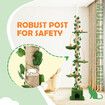 5 Level Cat Tree Tower Sisal Scratching Post Stand Furniture Scratcher Cave Activity Centre Condo Hammock Gym Platform Floor to Ceiling 232cm to 282cm