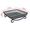 Platform Ground Bird Feeder Tray for Outdoors, Durable Metal Mesh Design and Includes Bird Seed Scoop