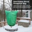 2 Packs Plant Covers Freeze Protection Large 47.7" X 71.7" Tree Covers Frost Cloth Plant Anti-Freeze Shrub Protection Bag with Zipper Drawstring Frost Blankets for Outdoor Plants (Green)