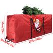 Christmas Tree Storage Bag | Extra Large Christmas Storage Containers, Fits Up Heavy Duty 600D Oxford Xmas Holiday Tree Bag with Durable Handles & Dual Zipper 122 * 38 * 51cm (Red)