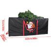 Christmas Tree Storage Bag | Extra Large Christmas Storage Containers, Fits Up Heavy Duty 600D Oxford Xmas Holiday Tree Bag with Durable Handles & Dual Zipper 122 * 38 * 51cm (Black)