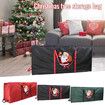 Christmas Tree Storage Bag | Extra Large Christmas Storage Containers, Fits Up Heavy Duty 600D Oxford Xmas Holiday Tree Bag with Durable Handles & Dual Zipper 122 * 38 * 51cm (Black)