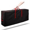 Christmas Tree Storage Bag | Extra Large Christmas Storage Containers, Fits Up Heavy Duty 600D Oxford Xmas Holiday Tree Bag with Durable Handles & Dual Zipper 122 * 38 * 51cm (Black)