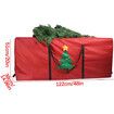 Christmas Tree Storage Bag | Christmas Tree (Single print), Fits Up Heavy Duty 600D Oxford Xmas Holiday Tree Bag with Durable Handles & Dual Zipper 122 * 38 * 51cm (Red)