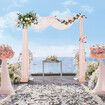 Wedding Backdrop Stand Photo Photography Frame Party Decoration Picture Holder Balloon Display Background 2x2m Galvanised Stainless Steel White