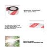 Bird Keep Away Ribbon, Reflective Bird Repellent Tape Weatherproof 2pcs DIY Cutting for Patios for Railings(Red Silver)