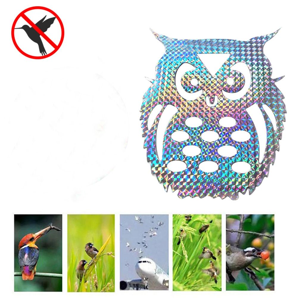 Owl Adhesive Anti Bird Reflective Sticker Flash Reflective Bird Scare Film Repeller Pigeon Repeller Tape Orchard Pest Control