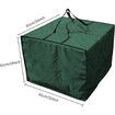 Cushion Storage Bag, Outdoor Patio Furniture Storage Bag with Zipper and Handles, Large Patio Furniture Storage Bag,81*81*61CM (Green)