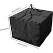 Cushion Storage Bag, Outdoor Patio Furniture Storage Bag with Zipper and Handles, Large Patio Furniture Storage Bag,81*81*61CM (Black)