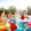 Coloured(1PCS)-LED Beach Ball with Remote Control-16 Colors Lights and 4 Light Modes,30M Control Distance,Outdoor Beach Party Games for Kids Adults