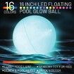 White Ball(1PCS)-LED Beach Ball with Remote Control-16 Colors Lights and 4 Light Modes,30M Control Distance,Outdoor Beach Party Games for Kids Adults