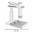 Wireless Digital Microscope 50-1000X Magnification HD 2MP WiFi USB Microscopes Camera with 8 Adjustable LED and Stand Color White