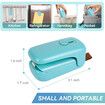 Mini Bag Sealer, Handheld Heat Vacuum Sealer, 2 in 1 Heat Sealer and Cutter for Plastic Bags Green