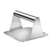 Stainless Steel Burger Press, 5.5 x 5.5  Inch Rectangle Smasher for Top Griddle Cooking