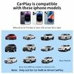 Carplay Wireless Adapter Converts Wired to Wireless Carplay Dongle for Wireless Control Plug & Play Carplay Fast and Easy Use Fit for Cars from 2016 & and for iPhone iOS 10+