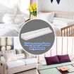 Bed Wedge Pillow Gap Filler Stopper Headboard Mattress Queen Size Foam Bedrest Comfortable Support Cushion Side Storage White 152x25.5x15cm