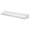 Bed Wedge Pillow Gap Filler Stopper Headboard Mattress Queen Size Foam Bedrest Comfortable Support Cushion Side Storage White 152x25.5x15cm