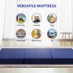 Foam Mattress Folding Trifold Portable Sleeping Mat Guest Cushion Sofa Bed Floor Extra Thick Washable Cotton