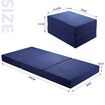 Foam Mattress Folding Trifold Portable Sleeping Mat Guest Cushion Sofa Bed Floor Extra Thick Washable Cotton