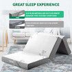 Foldable Foam Mattress Queen Size Trifold Sofa Bed Extra Thick Sleeping Floor Mat Portable Camping Travel Cushion