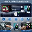 2-in-1 Wireless CarPlay Adapter & Android Auto 2024 Upgrade Dongle Convert Wired Apple Car Play to Wireless,Plug & Play,Fast Auto Connect,Compatible with iOS 12+ & Android 11+ (White)