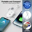 2-in-1 Wireless CarPlay Adapter & Android Auto 2024 Upgrade Dongle Convert Wired Apple Car Play to Wireless,Plug & Play,Fast Auto Connect,Compatible with iOS 12+ & Android 11+ (White)