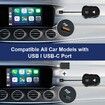 2-in-1 Wireless CarPlay Adapter & Android Auto Dongle Convert Wired Apple Car Play to Wireless,Plug & Play,Fast Auto Connect,Compatible with iOS 12+ & Android 11+ (Black)