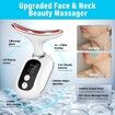 Facial Massager, Red Light Therapy for Face and Neck, Firming Wrinkle Removal Tool to Fade Lines and Wrinkles, Effectively Smooth Face and Neck