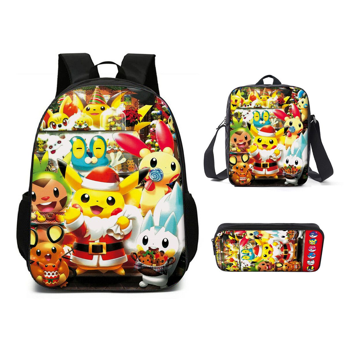 16 Inch Backpack Kids Backpack School Bookbag with strap bag Pencil Case Middle High School Backpack for Teen Boys Girls