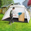 Spray Paint Tent Shelter Portable Mobile Booth DIY Painting Outdoor Enclosure White 259 x 183 x 168 cm