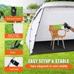 Spray Paint Tent Shelter Portable Mobile Booth DIY Painting Outdoor Enclosure White 259 x 183 x 168 cm