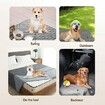 50*80cm-Dark Grey-Waterproof & Non-Slip Dog Bed Cover and Pet Blanket Sofa Pet Bed Mat ，car Incontinence Mattress Protectors Furniture Couch Cover