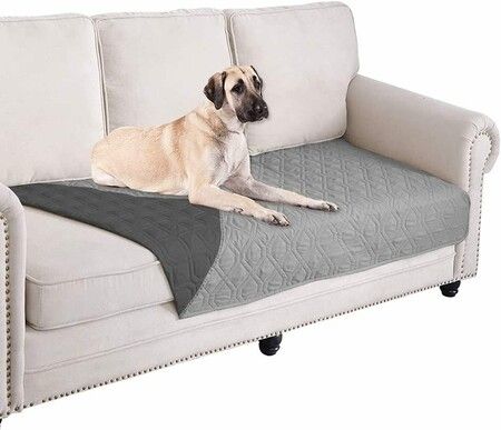 80*180cm-Dark Grey-Waterproof & Non-Slip Dog Bed Cover and Pet Blanket Sofa Pet Bed Mat ，car Incontinence Mattress Protectors Furniture Couch Cover