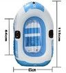 BLue Raft Set - 120*70cm - Fits 1 Child, White & Blue, Bestway Family Water Boat, Water Sports, Front Tie Rope, Suitable for Kids