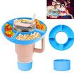 Snack Bowl for Stanley Cup, Reusable Snack Ring Compatible with Stanley Quencher H2.0 40OZ Tumbler (Blue, 40OZ)