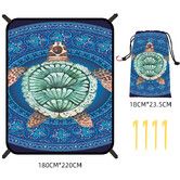 Bohemian Beach Mat Quick Drying Anti Splashing Moisture-proof Mat Outdoor Picnic Mat Camping Blanket Beach Mat