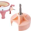 Knitting Machines Adapter, Circular Knotting Loom Crank Handle Adapter for Sentro 22 40 48 and Jamit for Quick Knit (Pink)