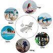 1PC Solid Color Quick Dry Beach Chair Cover Holiday Garden Swimming Pool Lounger Chairs Cover with Storage Pocket Color Grey