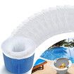 20 PCS Filter Socks Storage Reusable Nylon Pool Accessories Baskets Skimmers (White)
