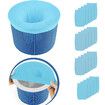 20 PCS Filter Socks Storage Reusable Nylon Pool Accessories Baskets Skimmers (Blue)