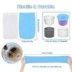 20 PCS Filter Socks Storage Reusable Nylon Pool Accessories Baskets Skimmers (Blue)