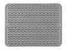 1 pack Grey 30*40cm Silicone Dish Drying Mat for Multiple Usage,Easy clean,Eco-friendly,Heat-resistant,for Counter,Sink,Refrigerator or Drawer liner