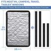 Door Window Shade Cover-25" X 16" Foldable at Will Camper Sun Shade Waterproof Blackout Privacy Screen Window Cover Fits for Most RV