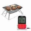 Dual 2 Probes Wireless BBQ Grill Meat Thermometer/Timer, Kitchen, Oven, BBQ, Grill, Meat Smoking, Oil Fry, Baking, Candy making, Brew Steeping